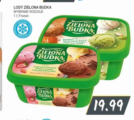 Lody karmel z solą śmietankowe pistacjowe Zielona Budka promocja w Słoneczko