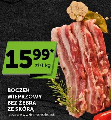 Boczek wieprzowy bez żebra ze skórą promocja w Euro Sklep