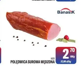 Polędwica surowa wędzona Kier promocja w Tomi Markt