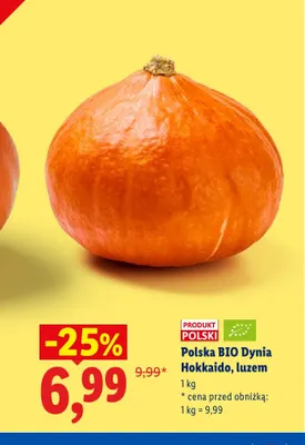 Dynia Hokkaido polska luzem promocja w Lidl