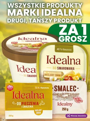Margaryna Idealna do smarowania maślany smak promocja w Dino