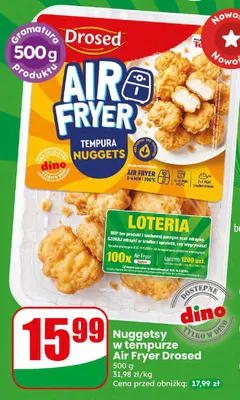 Nuggetsy w tempurze Air Fryer Drosed promocja w Dino