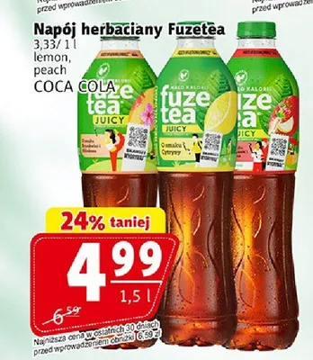 Napój herbaciany Fuzetea promocja w Prim Market