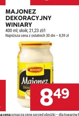 Majonez dekoracyjny Winiary promocja w Stokrotka