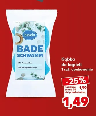 Gąbka do kąpieli Bevola promocja w Kaufland