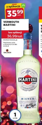 Vermouth Bianco 1 l Martini promocja w Stokrotka