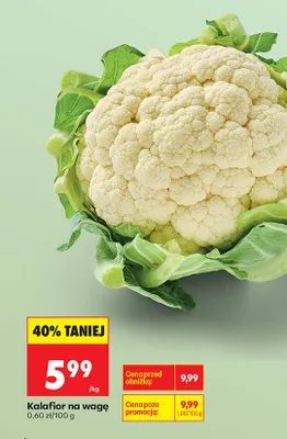 Kalafior na wagę Biedronka promocja w Biedronka