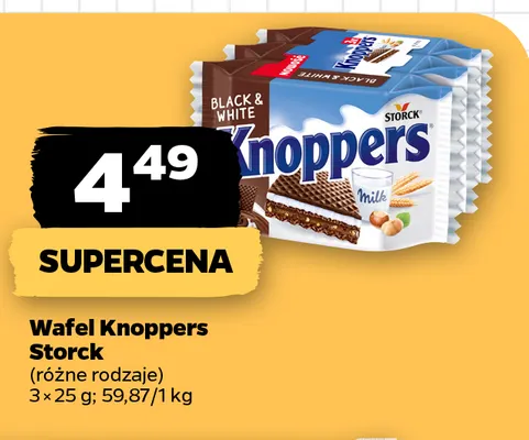 Wafel Knoppers Storck 3-pak promocja w Netto