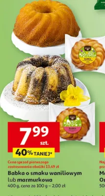 Babka o smaku waniliowym lub marmurowa promocja w Auchan