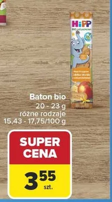 Baton bio HiPP promocja w Carrefour