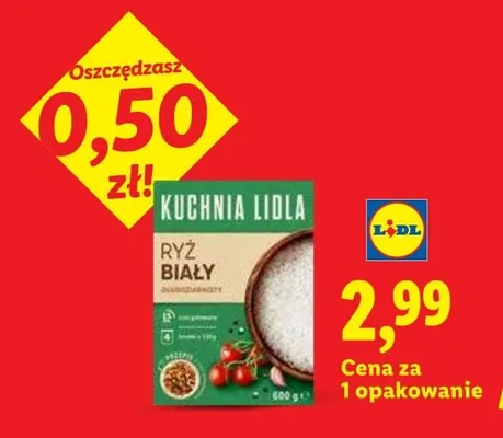 Ryż biały długoziarnisty Kuchnia Lidla promocja w Lidl