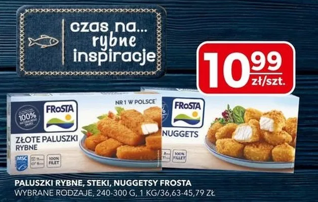 Paluszki rybne, steki, nuggetsy wybrane rodzaje promocja w Top Market