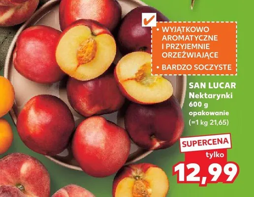 Nektarynki San Lucar promocja w Kaufland