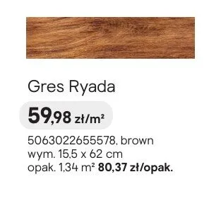 Gres Ceramika Color Ryada brown promocja w Castorama