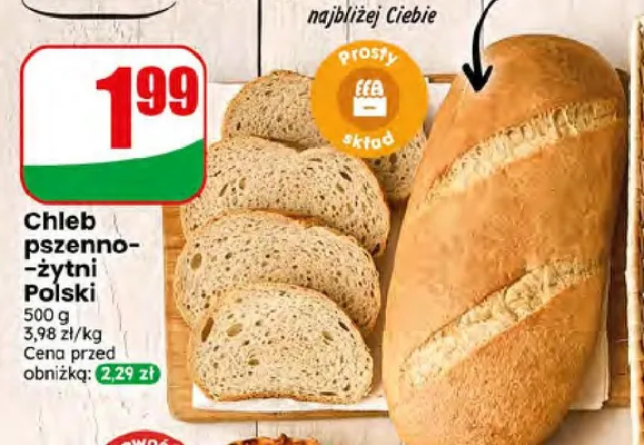 Chleb pszenno-żytni Polski promocja w Dino