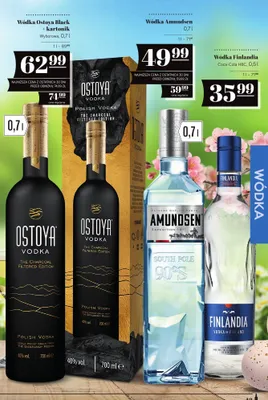 Wódka Ostoya Black + kartonik Wyborowa promocja w POLOmarket