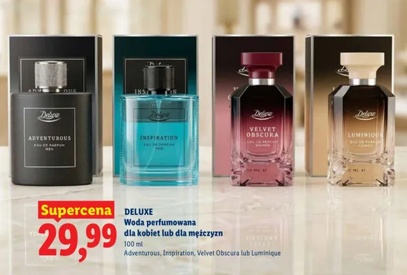 Woda perfumowana dla kobiet / mężczyzn promocja w Lidl
