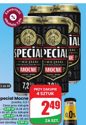 Piwo Special Mocne promocja w Dino