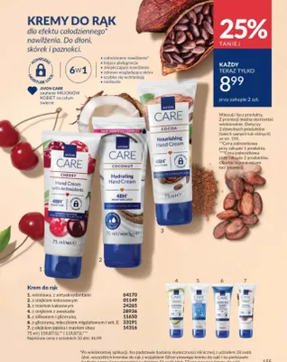 Krem do rąk z silikonem i gliceryną Avon Care promocja w AVON