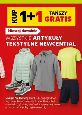 Artykuły tekstylne Newcential promocja w Kaufland