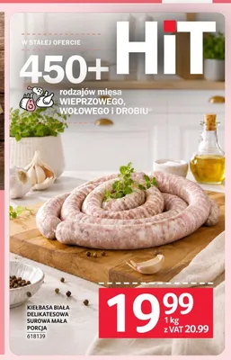 Kiełbasa biała delikatesowa surowa promocja w Selgros