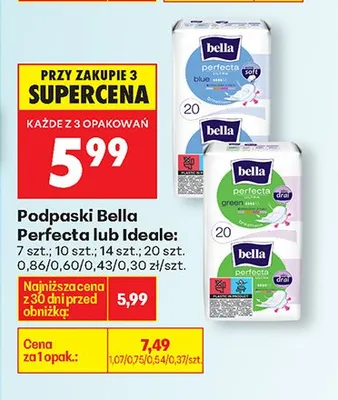Podpaski Perfecta promocja w Biedronka
