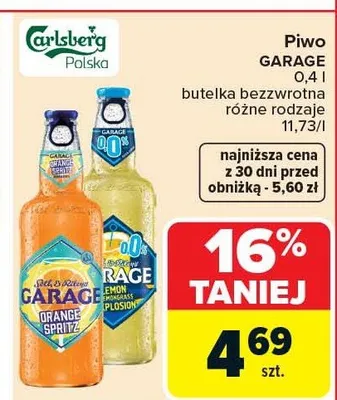 Piwo Garage promocja w Carrefour