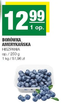 Borówka amerykańska Hiszpania promocja w SPAR