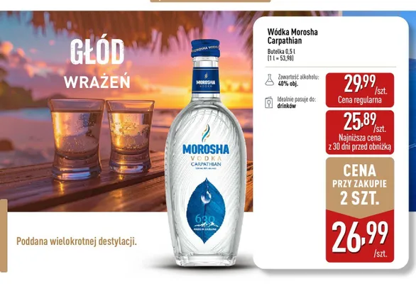 Wódka Morosha Carpathian promocja w Aldi