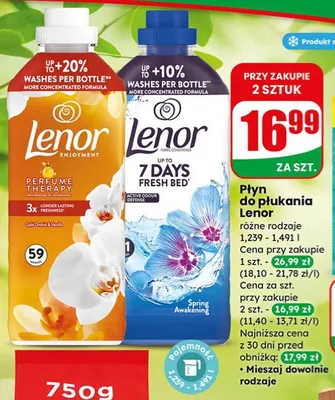 Płyn do płukania różne rodzaje promocja w Dino