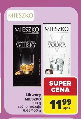 Likwory o smaku Vodka Mieszko promocja w Carrefour