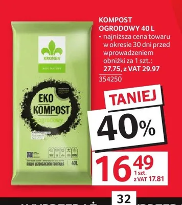 Kompost ogrodowy Kronen Eko promocja w Selgros