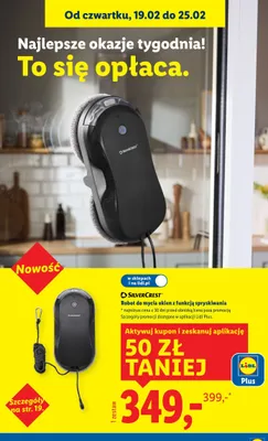 Robot do mycia okien z funkcją spryskiwania promocja w Lidl