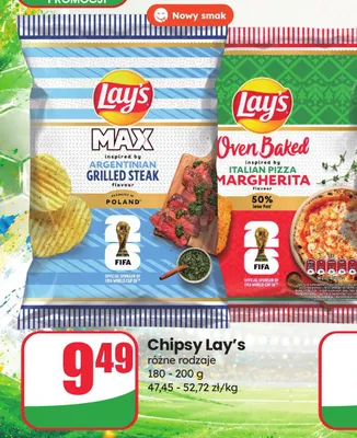 Chipsy Lay's Oven Baked Italian Pizza Margherita promocja w Dino