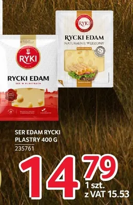 Ser Edam plastry Ryki 400 g promocja w Selgros