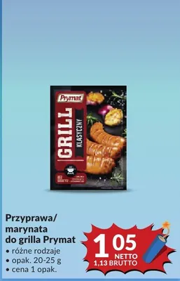 Przyprawa/marynata do grilla Prymat różne rodzaje promocja w Makro