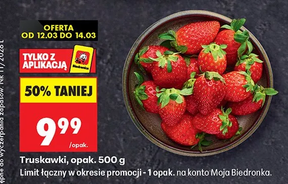 Truskawki promocja w Biedronka