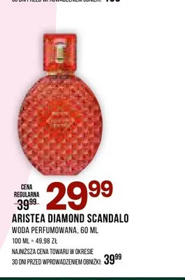 Woda perfumowana Aristea Diamond Scandalo promocja w Drogerie Natura
