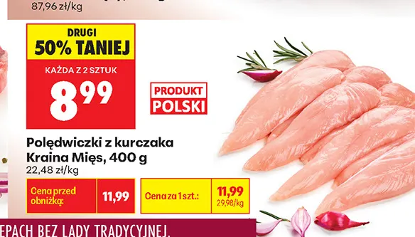 Polędwiczki z kurczaka Kraina Mięs promocja w Biedronka