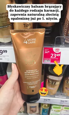 Balsam brązujący More4Care Get Your Tan promocja w Rossmann