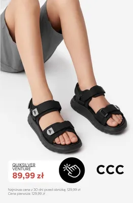 Sandały Quiksilver Venture promocja w CCC
