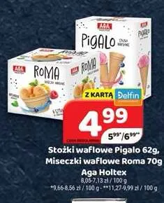 Miseczki waflowe Roma Aga Holtex promocja w Delfin