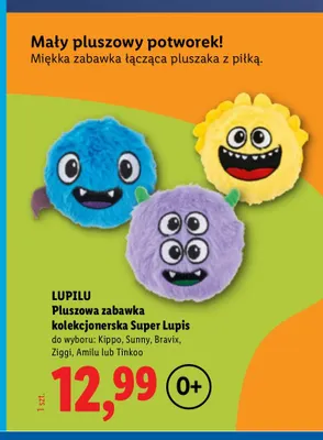 Pluszowa zabawka kolekcjonerska Super Lupis Bravix Lupilu promocja w Lidl