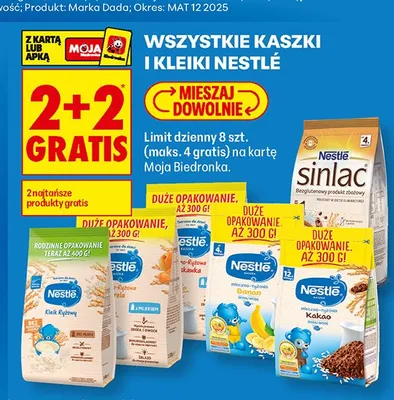Kleik ryżowy Nestlé promocja w Biedronka