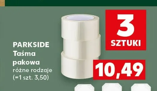 Taśma pakowa 3-pak Parkside promocja w Kaufland