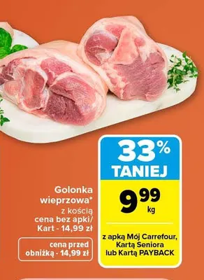 Golonka wieprzowa z kością promocja w Carrefour Market