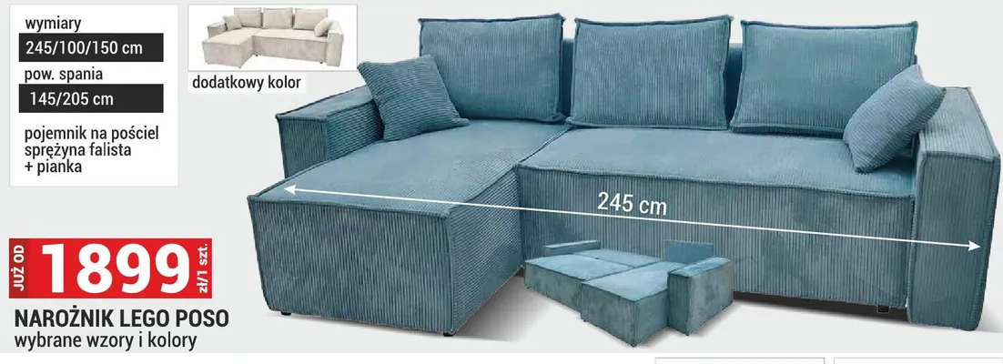 Narożnik Lego Poso promocja w Merkury Market