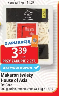 Makaron świeży udon House of Asia promocja w Leclerc