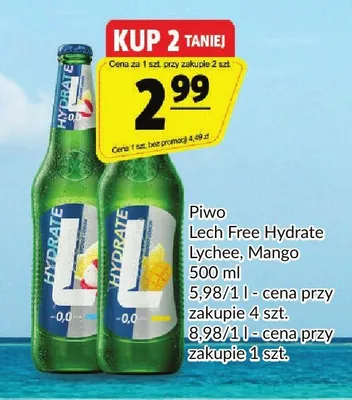 Piwo bezalkoholowe Lech Free Hydrate Lychee promocja w Prim Market