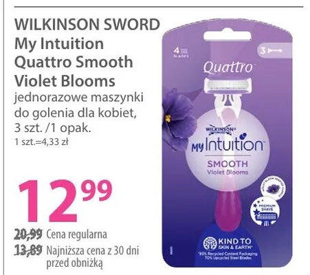 Jednorazowe maszynki do golenia dla kobiet promocja w Hebe